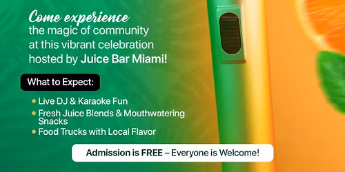 Juice & Jam Community Block Party - Karaoke Night