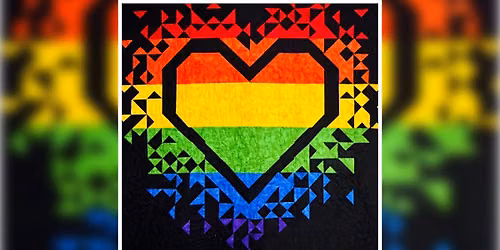 Pride Exploding Heart Quilt Class