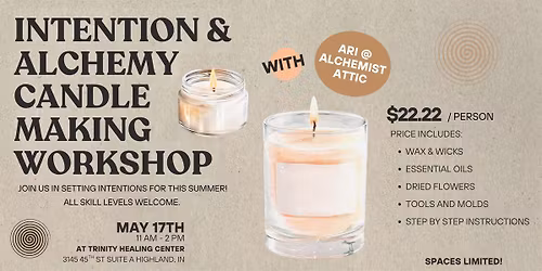 Intention & Alchemy Candle Making Workshop