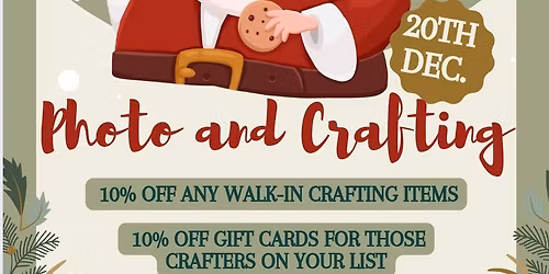 photo and crafting with Santa