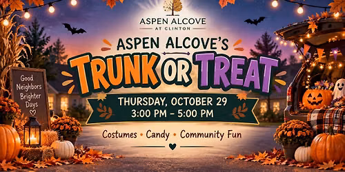 Aspen Alcove\u2019s Trunk or Treat \ud83c\udf83
