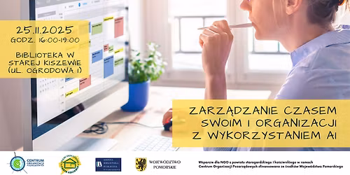 Zarz\u0105dzanie czasem swoim i organizacji z wykorzystaniem AI (Stara Kiszewa)