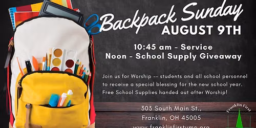 Backpack Sunday