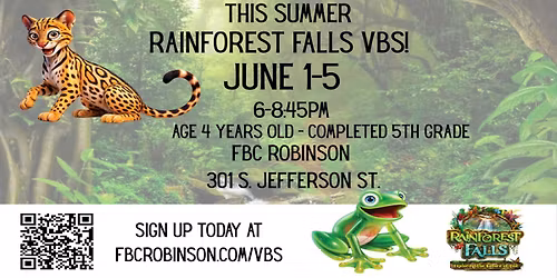 Rainforest Falls VBS 2026