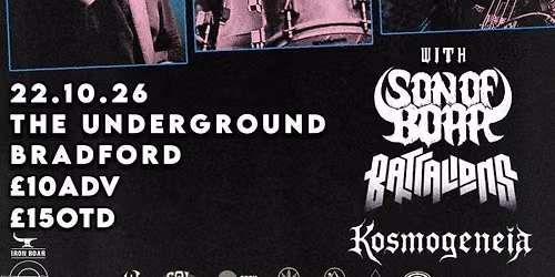 IBB & BIS presents Samavayo w\/Son Of Boar \/\/ Battalions \/\/ Kosmogeneia