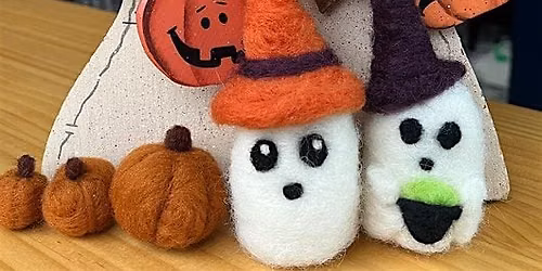 Needle Felting Class: Mini Ghosts & cauldrons