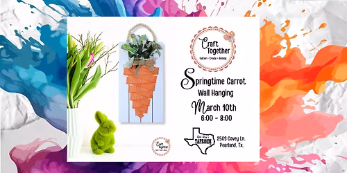 Springtime Carrot Wall Hanging