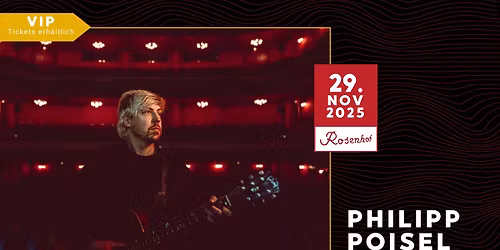 Philipp Poisel, 29.11.2025 - Rosenhof Osnabr\u00fcck