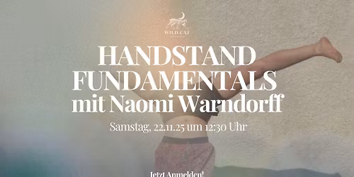 HANDSTAND FUNDAMENTALS WORKSHOP mit Naomi Warndorff