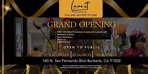 Lusanet Collective Grand Opening Celebration | Gifts, DJ, Mocktails & more