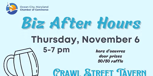 November 2025 Business After Hours - Crawl Street Tavern