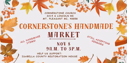 Cornerstone's Handmade Market (formerly known as Mt. Pleasant Markets)