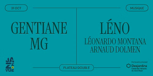 Gentiane MG \/ L\u00e9no - S\u00e9rie Jazz@Vue | Th\u00e9\u00e2tre Outremont, Montr\u00e9al