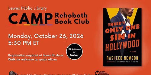 CAMP Rehoboth Book Club | There's Only One Sin in Hollywood