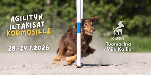 Agilityn iltakisat 28.-29.7.2026 Kirkkonummella