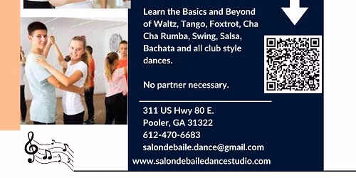 Kids\/Teens Ballroom Basics & Beyond Recreational Series at SdeBDanceStudio Pooler, GA