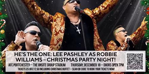 He's The One - Lee Pashley as Robbie Williams Christmas Party