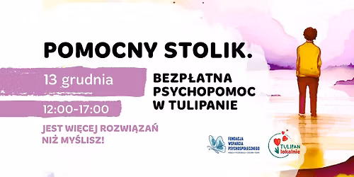 POMOCNY STOLIK w CH Tulipan \u2013 wsparcie psychologiczne