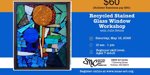 Recycled Stained Glass Window with Julie Zetina