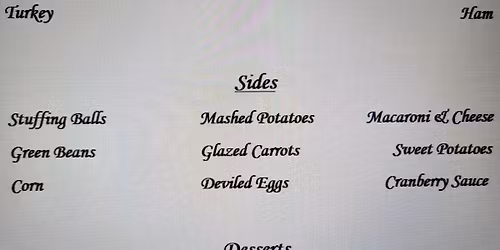 Thanksgiving at The Grinnin' Bear