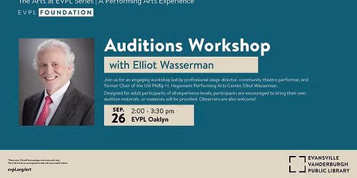 Auditions Workshop with Elliot Wasserman