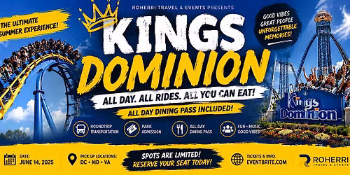 DMV Summer Escape: Kings Dominion Edition
