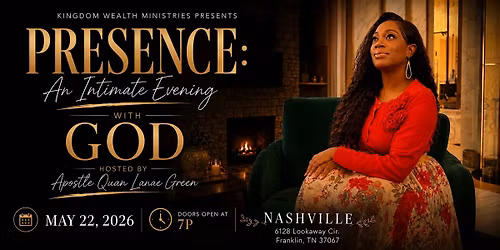 PRESENCE: An Intimate Evening with God