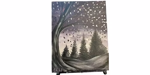 Escape to the Lavender Forest: A Relaxing Paint & Sip Experience