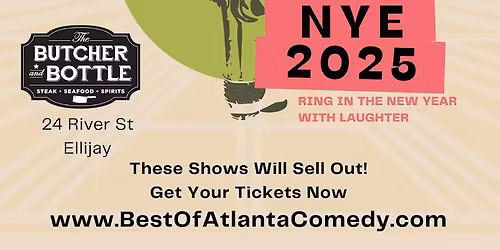NYE Comedy shows @ The Butcher and Bottle