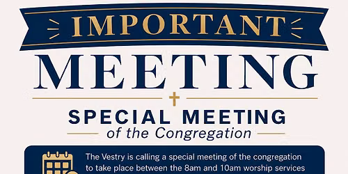 Special Meeting of the Congregation