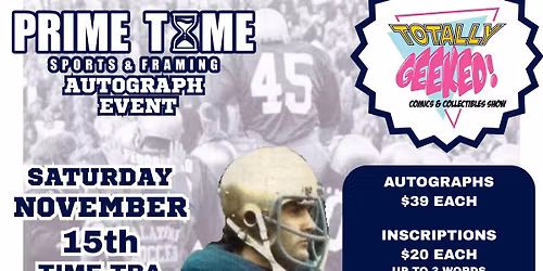 Rudy Ruettiger Autograph Signing Event