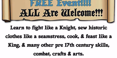 Weekly SCA meetup for Shire of Blac Rose at Moon Dragon