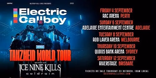 Electric Callboy - TANZNEID World Tour - Australia 2026