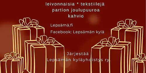 Toukolan joulumyyj\u00e4iset Leps\u00e4m\u00e4ss\u00e4