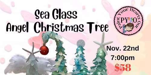 Sea Glass Angel Christmas Tree