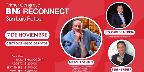 1er. Congreso BNI Reconnect San Luis Potosi