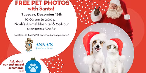 FREE Pet Photos with Santa! 