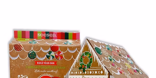 Build Your Own Cardboard "Gingerbread" House Event for All Ages!