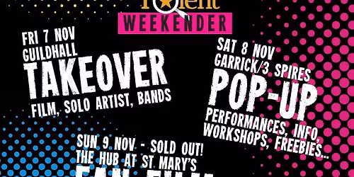 Emerging Talent Weekender \u2013 3 Days of Creativity in Lichfield