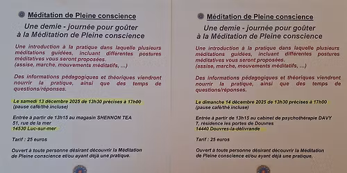 INITIATION MEDITATION DE PLEINE CONSCIENCE
