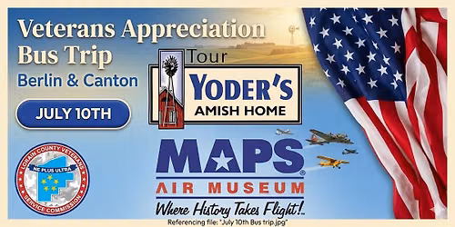 Veterans Appreciation Bus Trip: Berlin & Canton