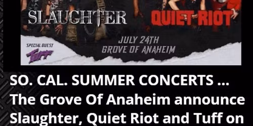 Slaughter  Quiet Riot & Tuff