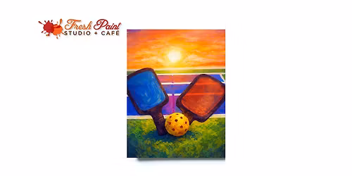 Paint Night \u2013 Pickleball at Sunset Paint Night in Toronto