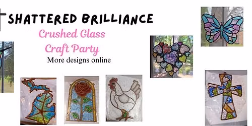 Dragonfly Quilting and Art Crushed Glass Craft Party