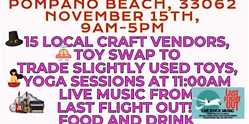 Thanksgiving Food Drive, Craft Market And Toy Swap With Live Music