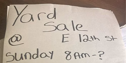 Yard sale