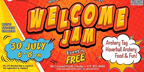 CYS Middle School & Teen (MST) Welcome Jam
