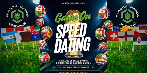 Game On! Speed Dating with Live Comedy and World Cup