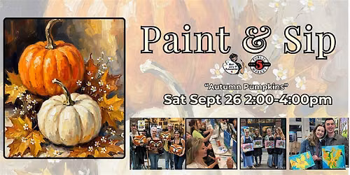 Paint & Sip in Eugene, Oregon \u201cAutumn Pumpkins\u201d