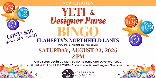 BINGO - YETI & Designer Purse